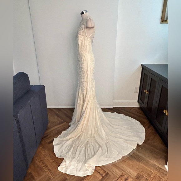 NICOLE MILLER BRIDAL WEDDING DRESS LEIGH OK10000 / PS0004 $3200 SZ 8 - Picture 15 of 17